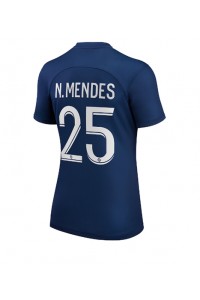 Paris Saint-Germain Nuno Mendes #25 Voetbaltruitje Thuis tenue Dames 2022-23 Korte Mouw